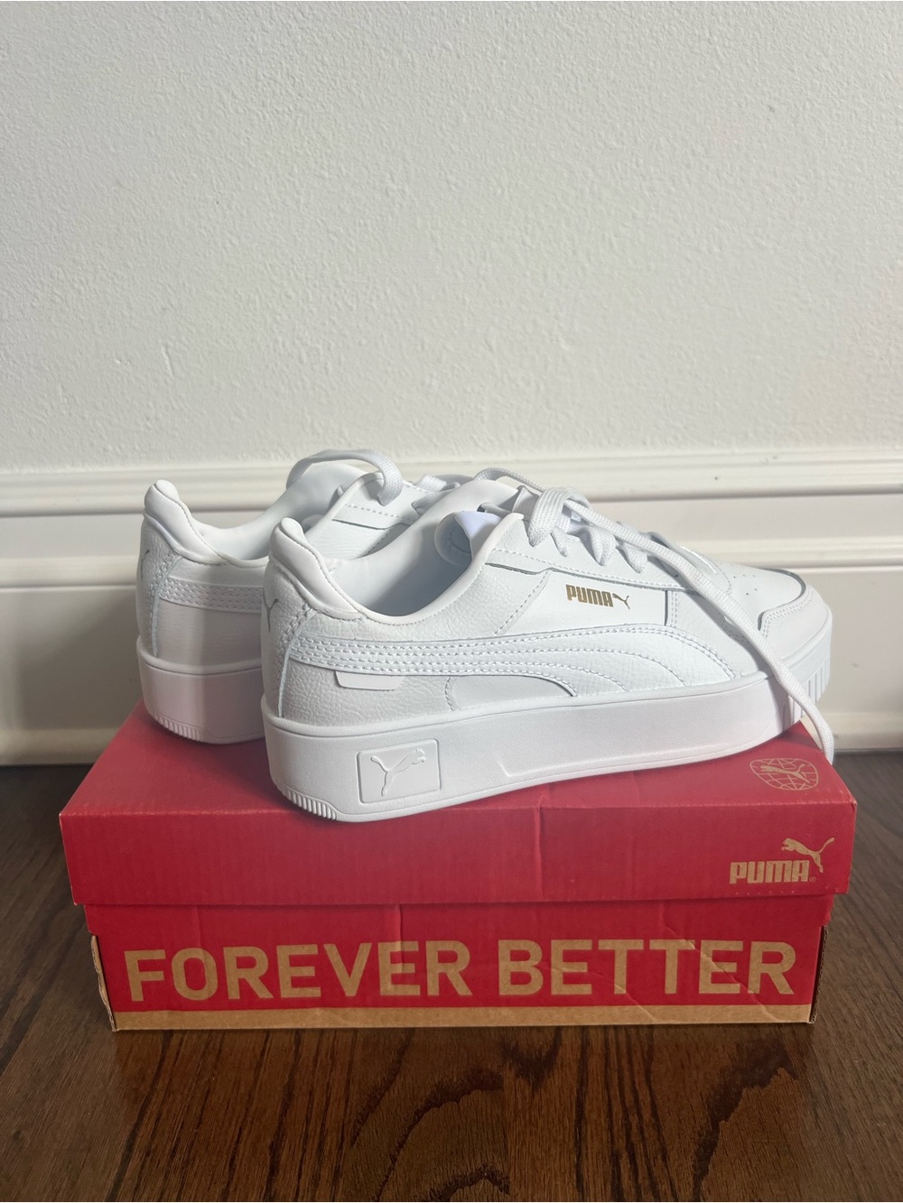 Puma Kids' White Platform Sneakers - Brand New
